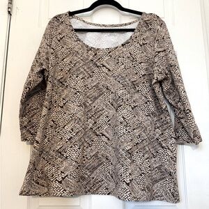 Jessica London Geometric Print Top – Size 18/20 – NWOT